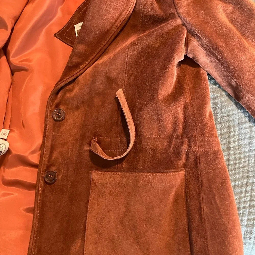 Vintage Rust Suede Women’s Blazer - Picture 6 of 8